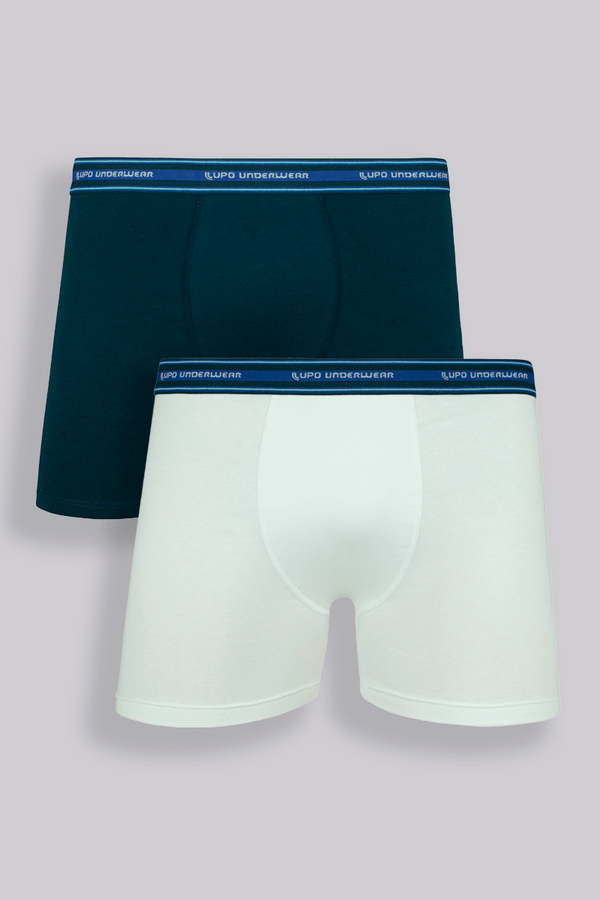Kit com 2 Cuecas Adulto Boxer Algodão Elastano Double Lupo