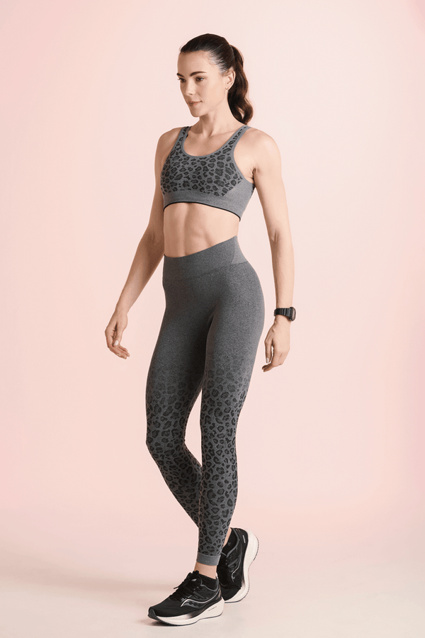 Conjunto Top e Calça Legging Animal Print Seamless