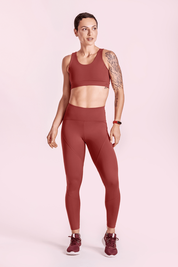 Conjunto Top e Calça Legging Lsport Recortes